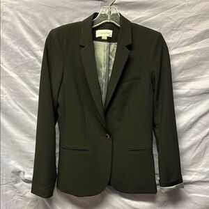Calvin Klein Black Blazer Tailored Professional Suit Jacket